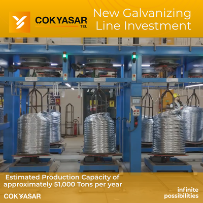 Another Strong Step from Çokyaşar Tel: New Galvanizing Line Investment!